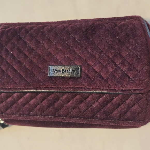 Vera Bradley Iconic RFID All-In-One Velvet Crossbody Bag Wristlet No Strap - Picture 11 of 12